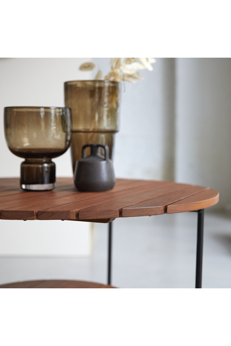Teak Round Coffee Table | Tikamoon Key Wood | Oroatrade.com