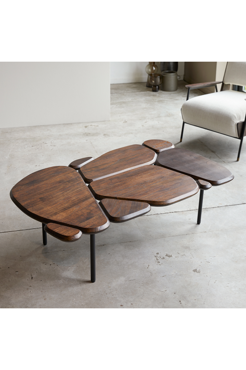 Mindi Wood Modern Coffee Table | Tikamoon Agar | OROA TRADE