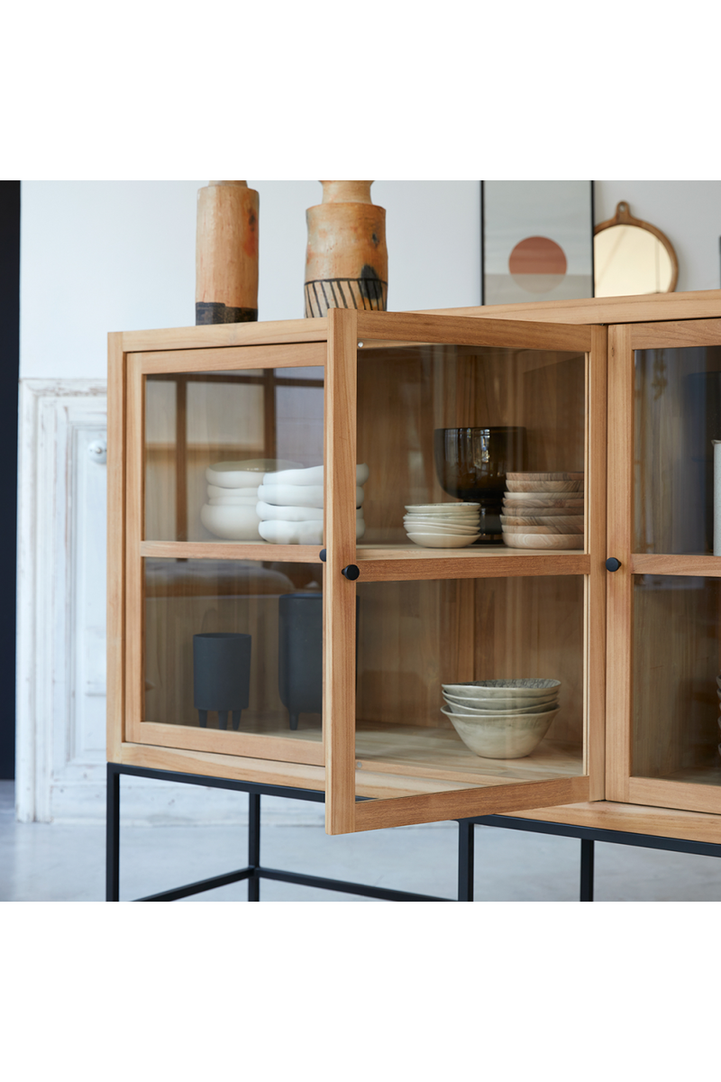 Teak Modern Display Cabinet | Tikamoon Babeth | Oroatrade.com