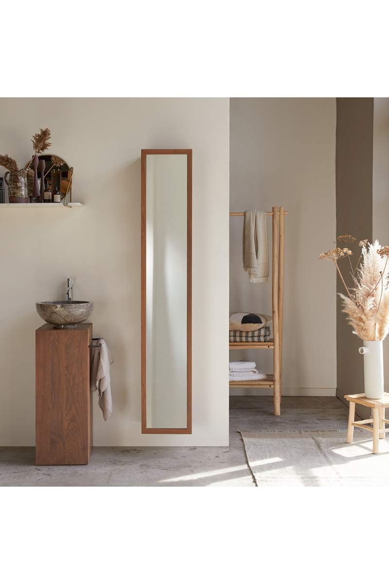 Solid Walnut Mirror Column | Tikamoon Twig | OROA TRADE