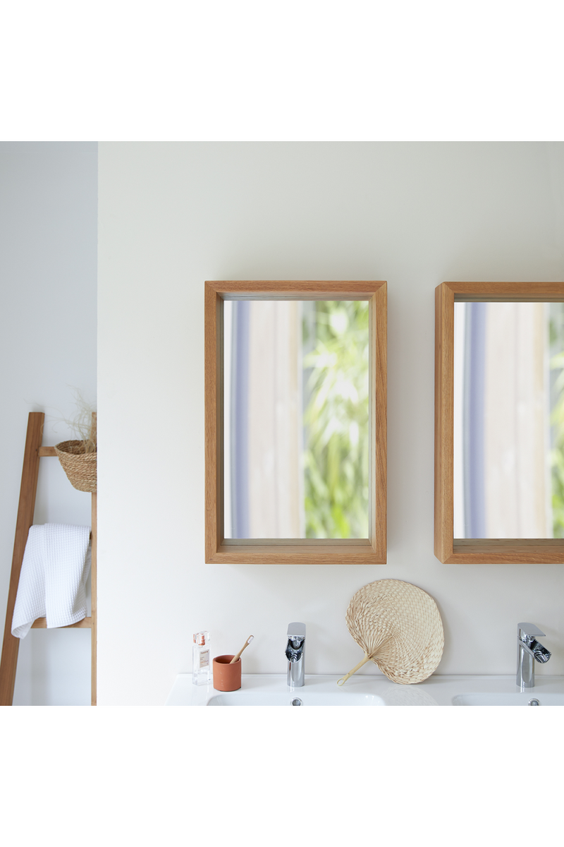 Rectangular Oak Mirror | Tikamoon Easy | Oroatrade.com