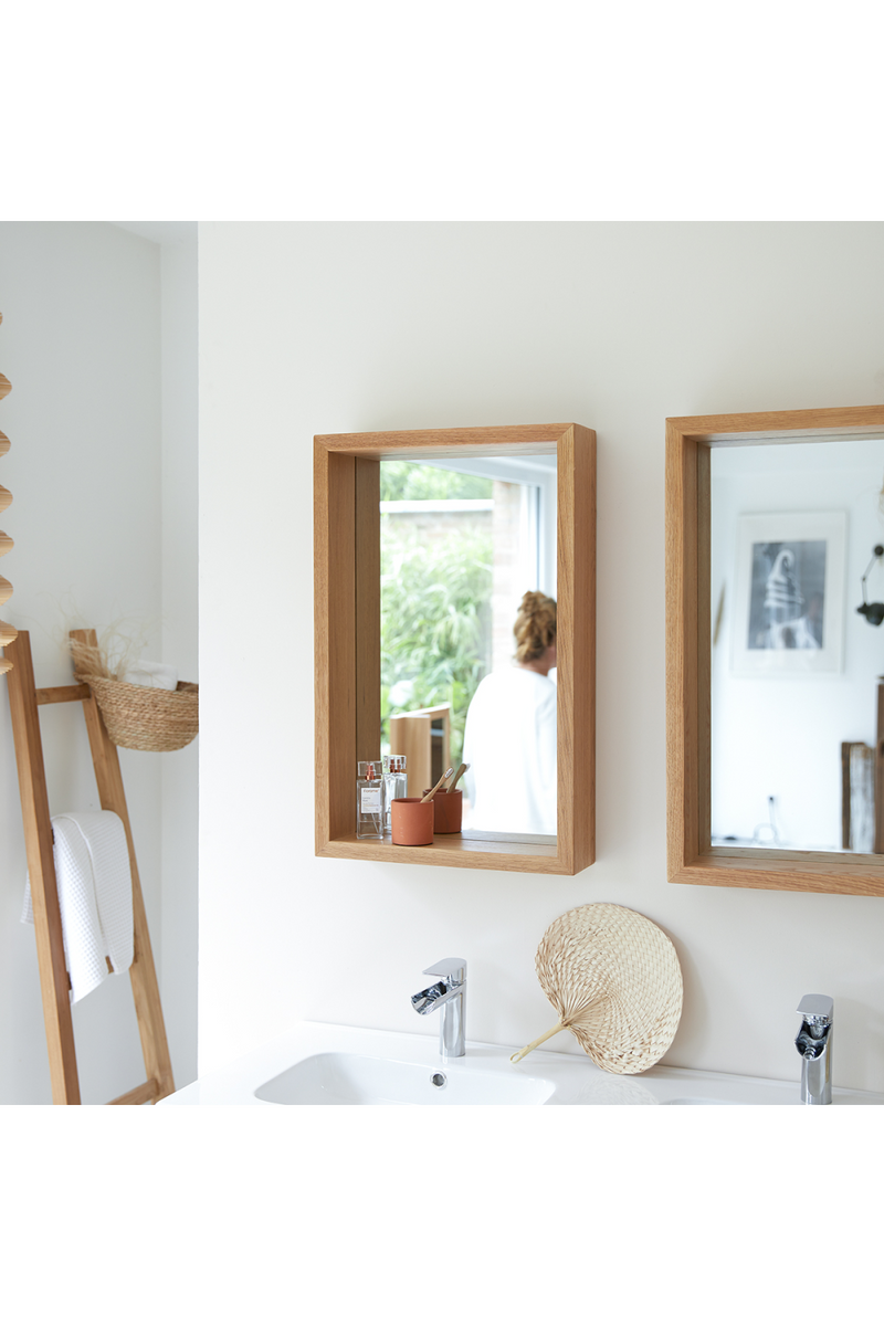 Rectangular Oak Mirror | Tikamoon Easy | Oroatrade.com