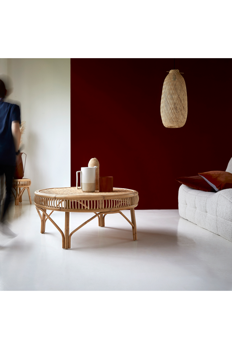 Rattan Modern Coffee Table | Tikamoon Zita | Woodfurniture.com