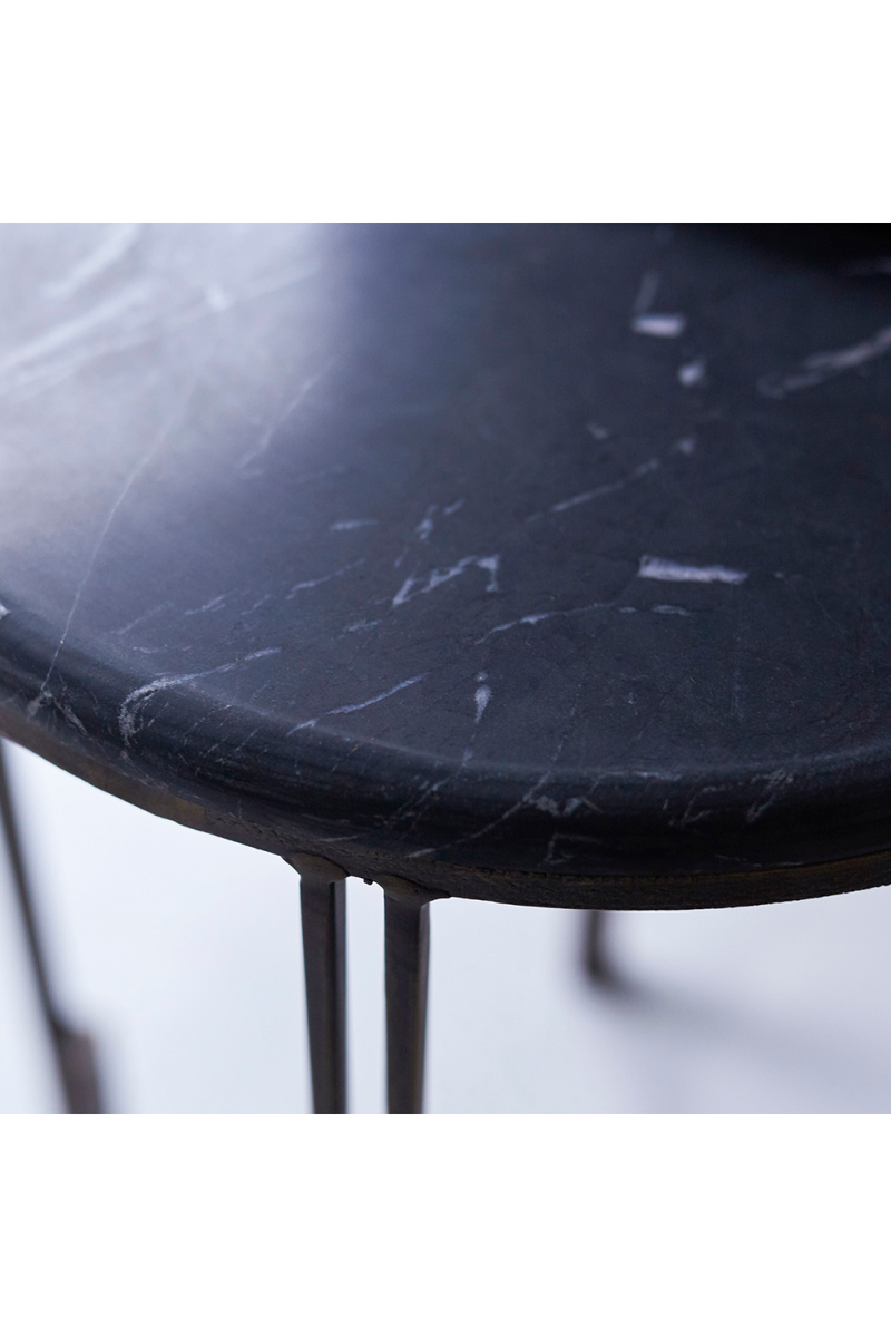 Metal and Marble Side Table | Tikamoon Simeon | OROA TRADE
