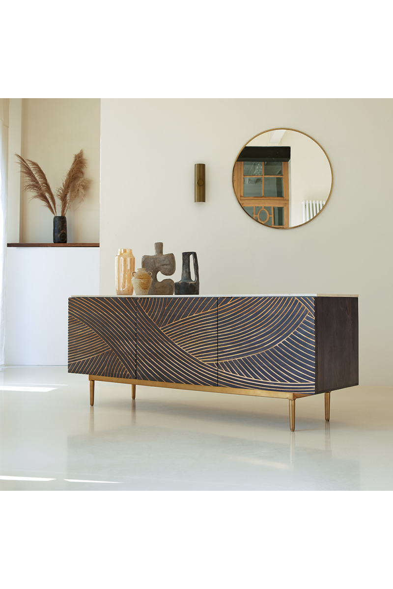 Mango Carved Sideboard | Tikamoon Bilal | Oroatrade.com