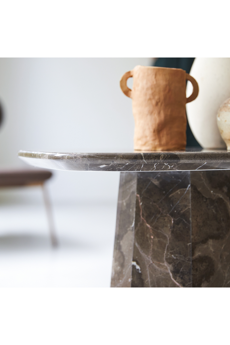 Brown Marble Coffee Table | Tikamoon Keesog | OROA TRADE