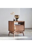 Teak Scandi Bedside Table | Tikamoon Twist | Oroatrade.com