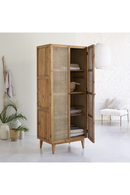 Pine and Canework Cabinet | Tikamoon Ninon | OROA TRADE