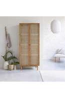 Pine and Canework Cabinet | Tikamoon Ninon | OROA TRADE