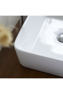 White Ceramic Bathroom Sink | Tikamoon Alexi | OROA TRADE