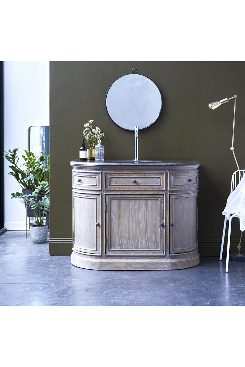 Solid Oak Classic Bathroom Cabinet | Tikamoon Louise | Oroatrade.com