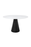 White Marble Pedestal Dining Table | Versmissen Cone | Oroatrade.com