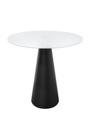 White Marble Pedestal Dining Table | Versmissen Cone | Oroatrade.com