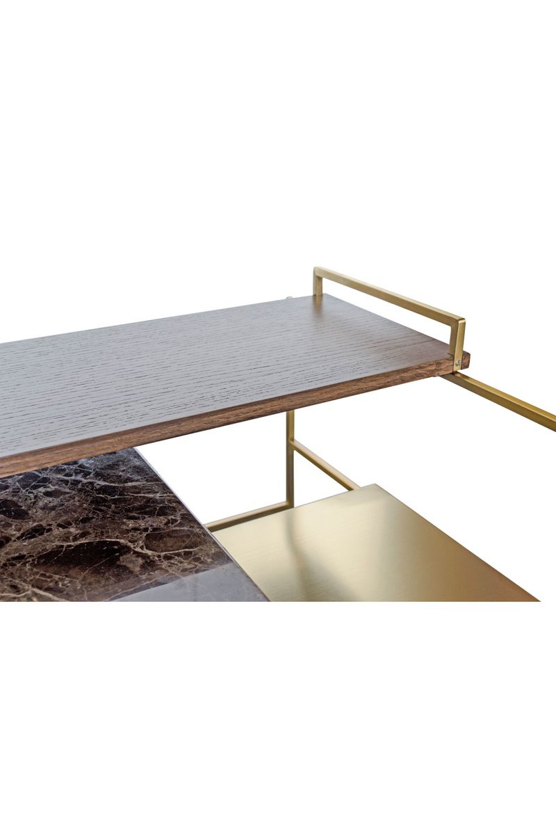 Multi-layered Gold Coffee Table | Versmissen Architect | Oroatrade.com