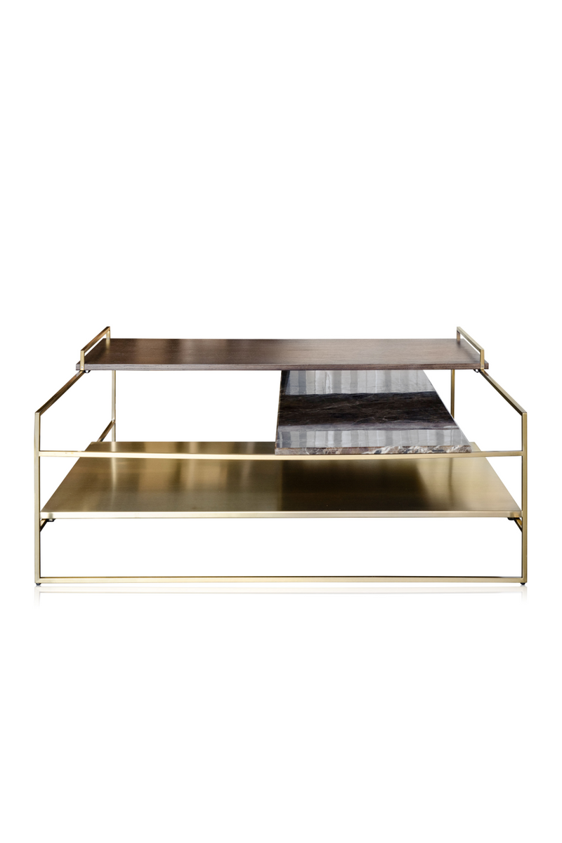 Multi-layered Gold Coffee Table | Versmissen Architect | Oroatrade.com