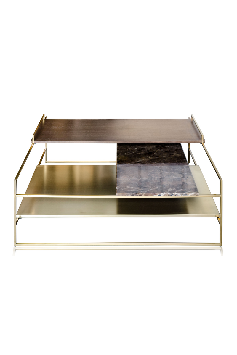 Multi-layered Gold Coffee Table | Versmissen Architect | Oroatrade.com