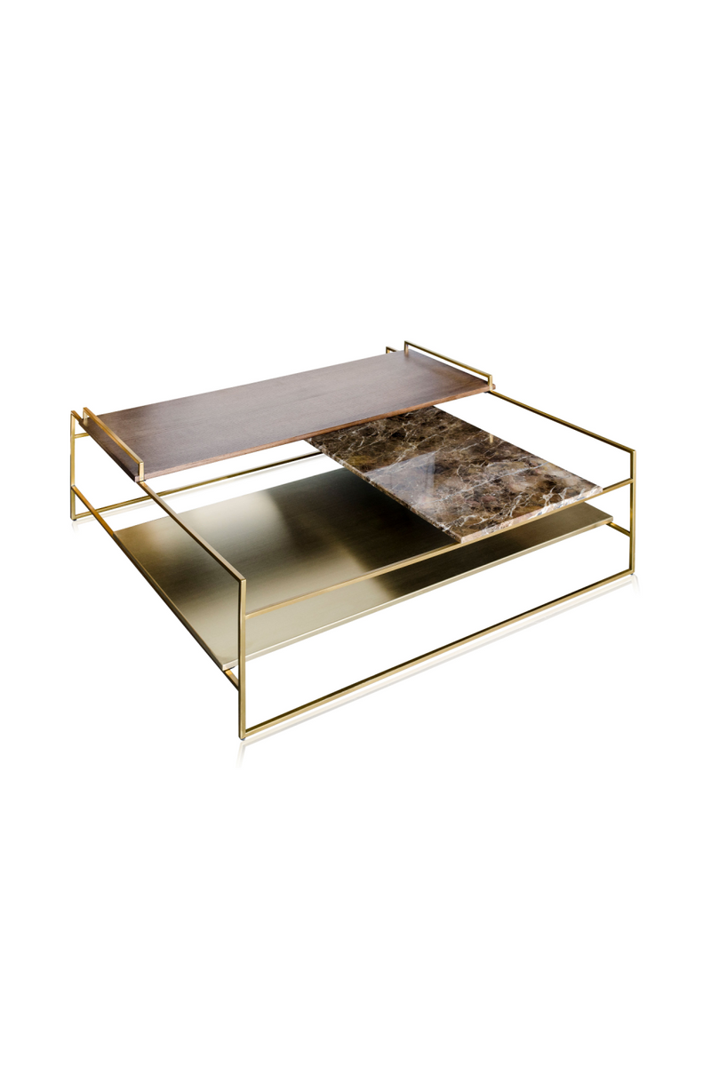 Multi-layered Gold Coffee Table | Versmissen Architect | Oroatrade.com