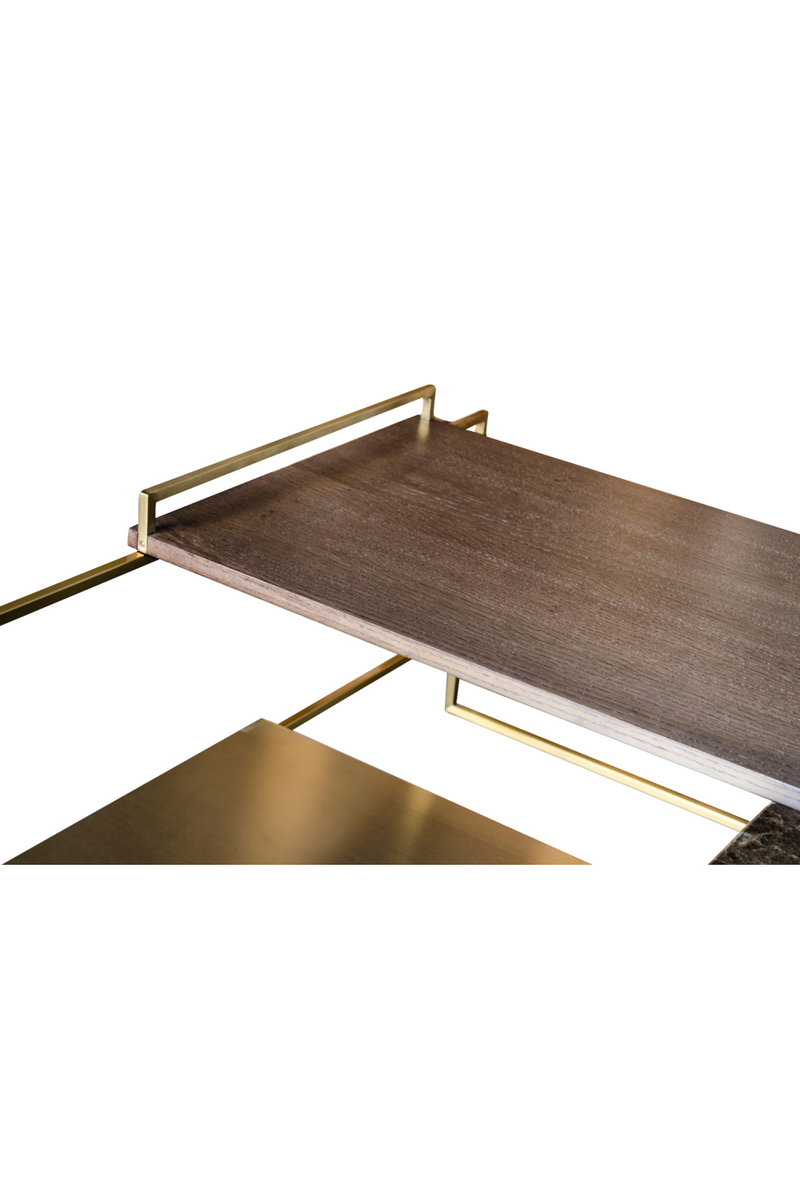 Multi-layered Gold Coffee Table | Versmissen Architect | Oroatrade.com