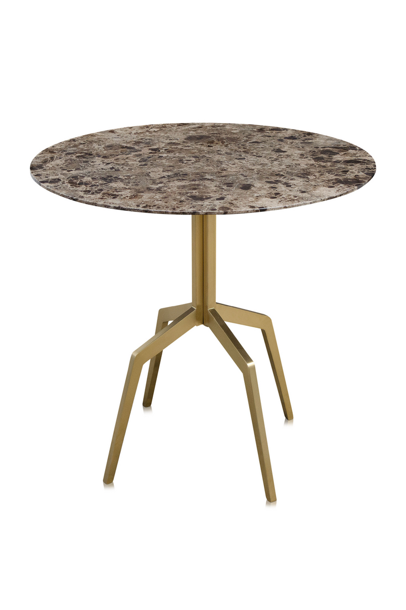 Brown Marble Round DIning Table | Versmissen Razor | Oroatrade.com