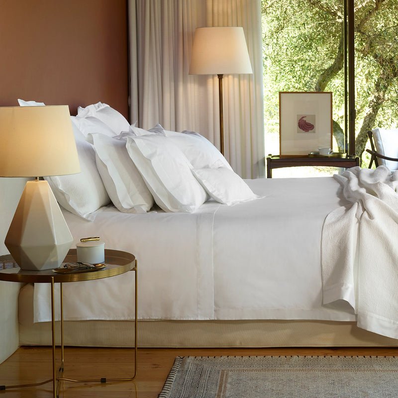 525TC White Percale Pillowcase Set | Amalia Home Victoria | Oroatrade.com