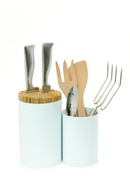 Cylinder Utensils Holder Set | Wireworks Knife & Spoon | OROA TRADE