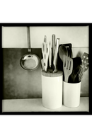 Cylinder Utensils Holder Set | Wireworks Knife & Spoon | OROA TRADE