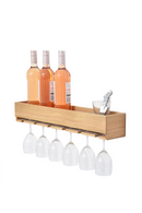 Wooden Glass Holder Shelf | Wireworks | OROA TRADE