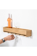 Wooden Glass Holder Shelf | Wireworks | OROA TRADE