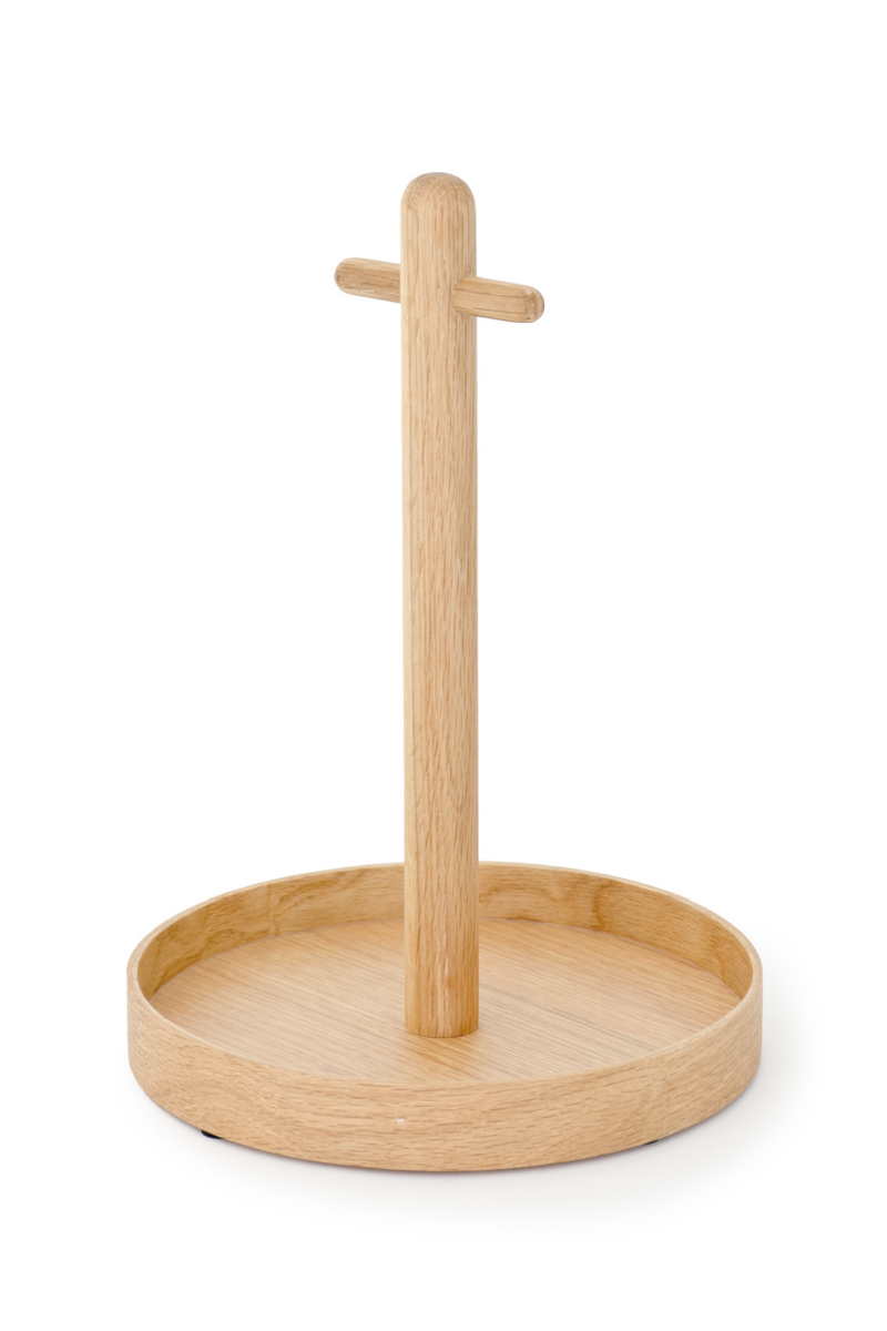 Round Wood Condiment T top Tray | Wireworks | OROA TRADE
