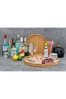 Wooden Round Tray | Wireworks Busboy | OROA TRADE