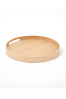 Wooden Round Tray | Wireworks Busboy | OROA TRADE