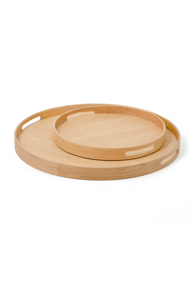 Wooden Round Tray | Wireworks Busboy 450 Round Tray | OROA TRADE