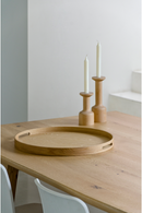 Wooden Round Tray | Wireworks Busboy 450 Round Tray | OROA TRADE