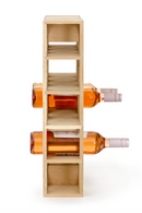 Natural Oak Wine Bottle Rack | Wireworks | OROA TRADE