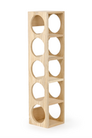 Natural Oak Wine Bottle Rack | Wireworks | OROA TRADE