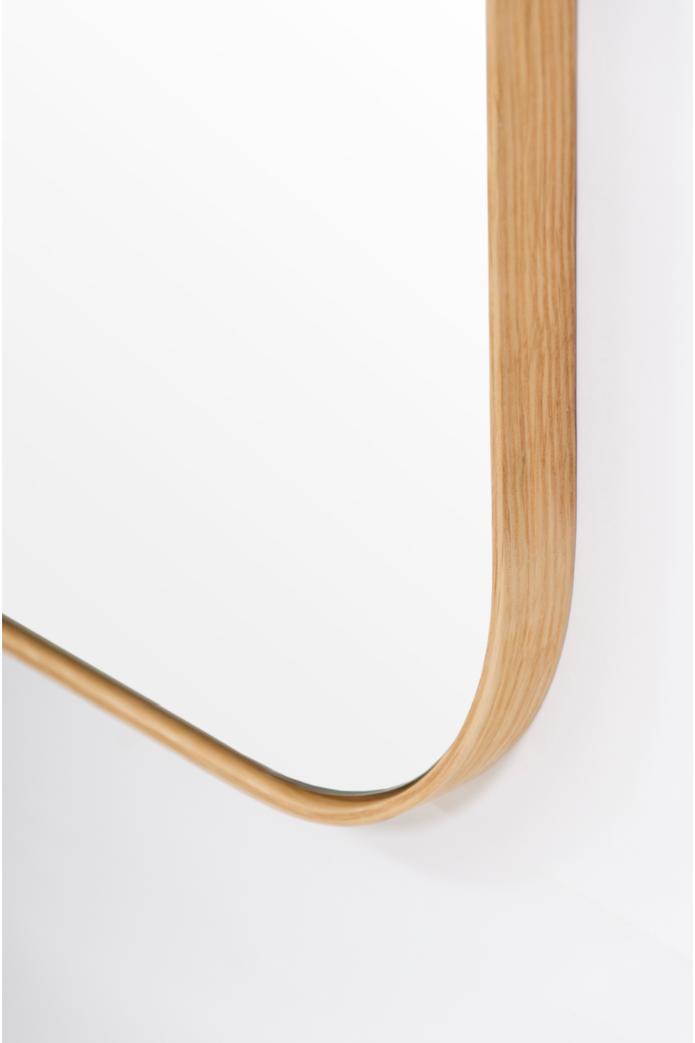 Oak Wooden Framed Full Length Wall Mirror | Wireworks | OROA