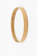 Oak Wooden Round Wall Mirror | Wireworks Glance 310 | OROA TRADE