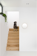 Oak Wooden Round Wall Mirror | Wireworks Glance 310 | OROA TRADE