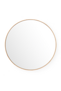 Oak Wooden Round Wall Mirror | Wireworks Glance 660 | OROA TRADE