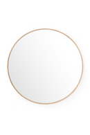 Oak Wooden Round Wall Mirror | Wireworks Glance 660 | OROA TRADE