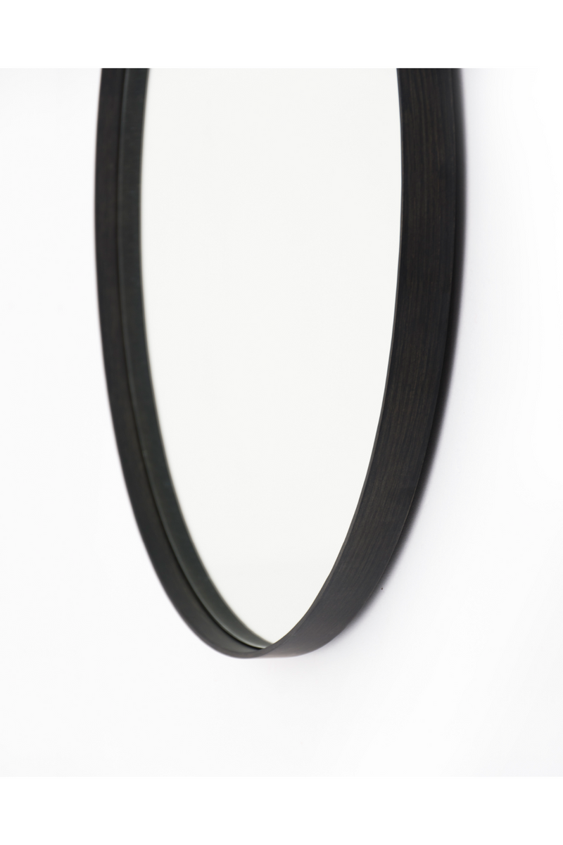 Oak Wooden Round Wall Mirror | Wireworks Glance 660 | OROA TRADE