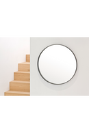 Oak Wooden Round Wall Mirror | Wireworks Glance 660 | OROA TRADE