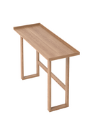 Oak Rectangular Slim Console Table | Wireworks | OROA TRADE