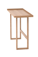Oak Rectangular Slim Console Table | Wireworks | OROA TRADE