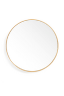 Oak Wooden Round Wall Mirror | Wireworks Glance | OROA TRADE