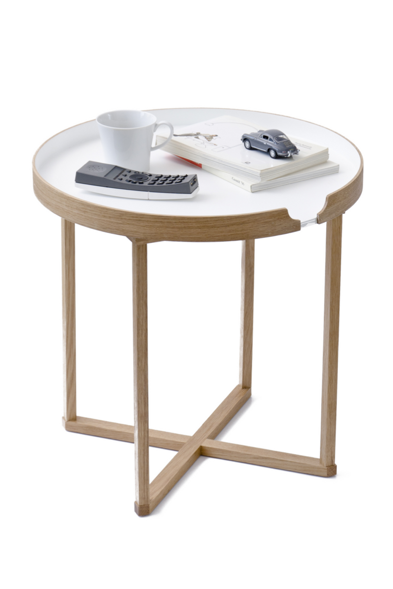 Round Removable Tray Side Table | Wireworks Damien | OROA TRADE