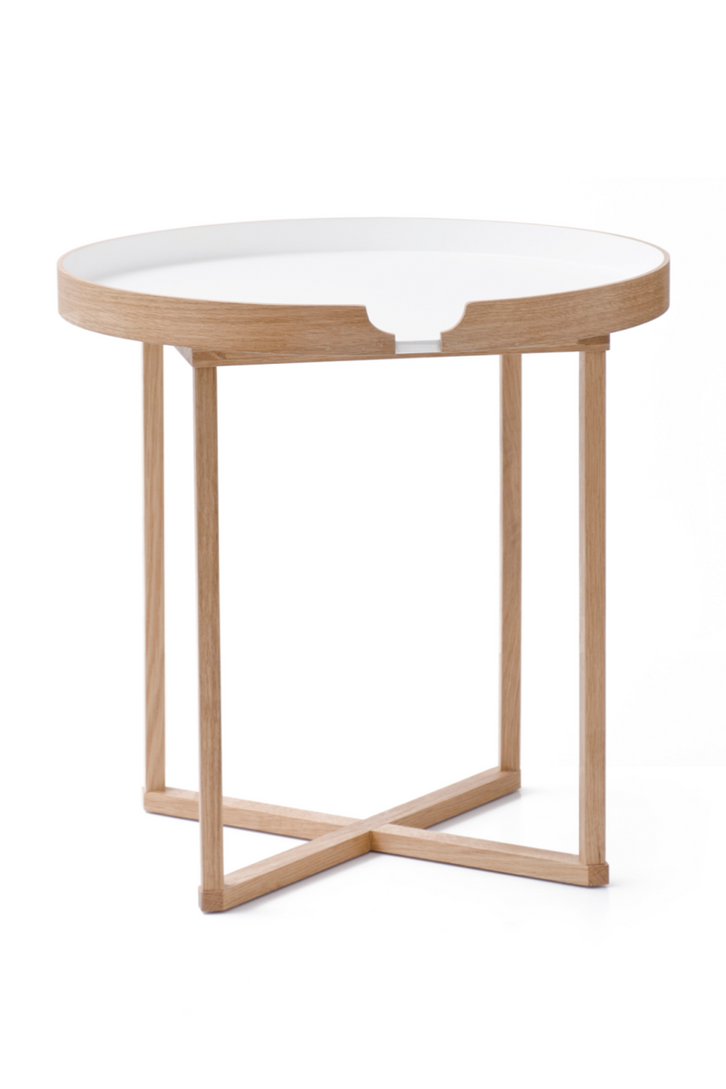 Round Removable Tray Side Table | Wireworks Damien | OROA TRADE