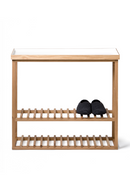 White Rectangular Console Table with Storage | Wireworks Hello | OROA TRADE