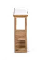 White Rectangular Console Table with Storage | Wireworks Hello | OROA TRADE