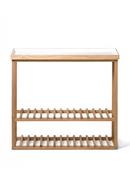 White Rectangular Console Table with Storage | Wireworks Hello | OROA TRADE
